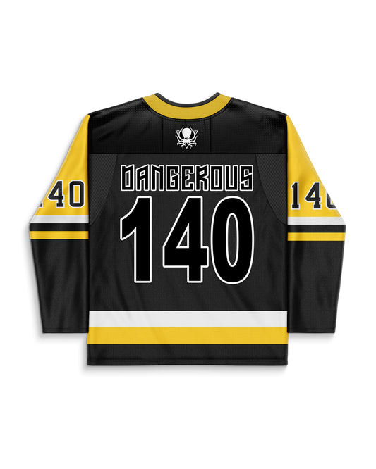 GOLD DANCE ALL NIGHT PRO CUT HOCKEY JERSEY