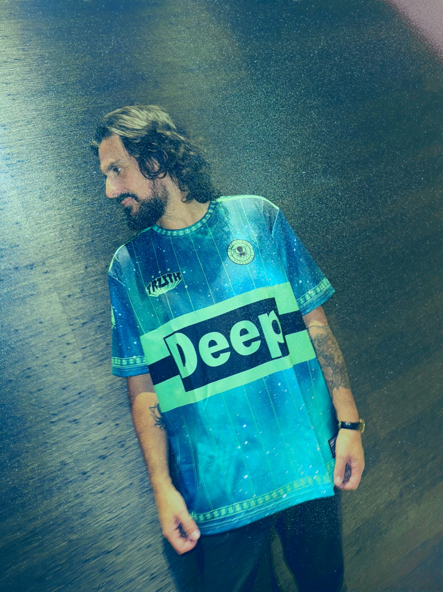 ALIEN GREEN GALAXY DEEP JERSEY