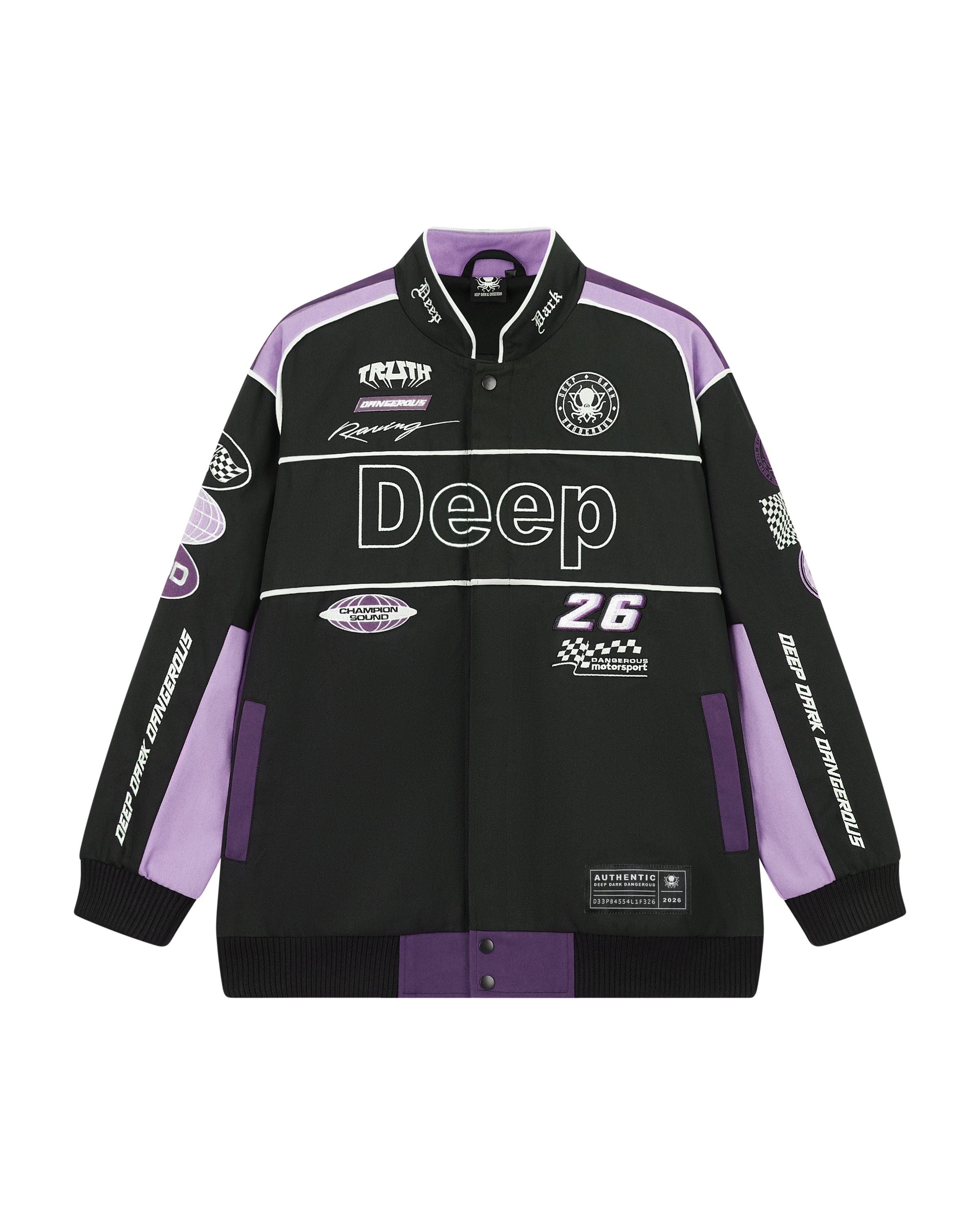 PURPLE DDD TEAM RACING JACKET – DEEP DARK AND DANGEROUS