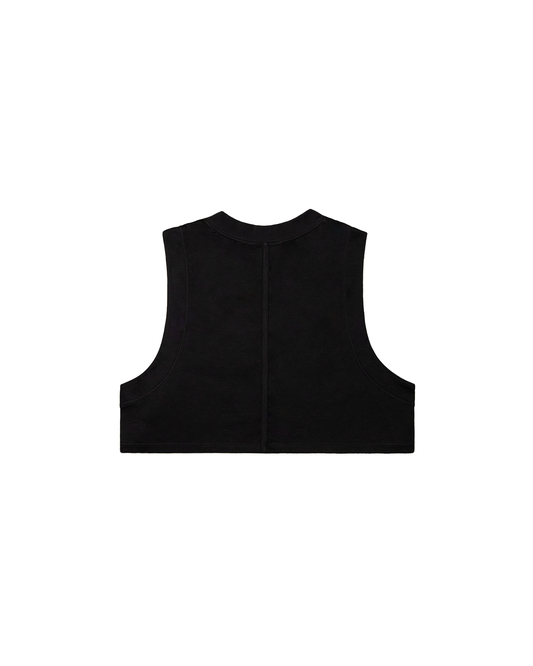 BLACK CROP TOP TANK