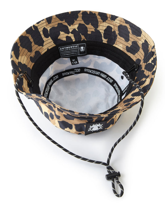 LEOPARD CAMO BUCKET HAT