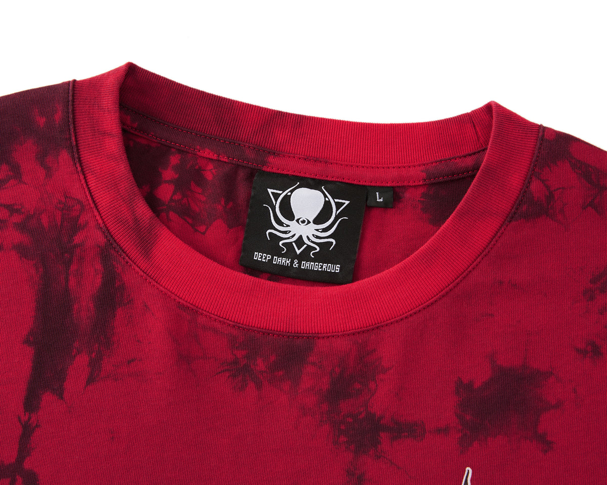 SQUIDSKULL RED TIEDYE DUAL LS