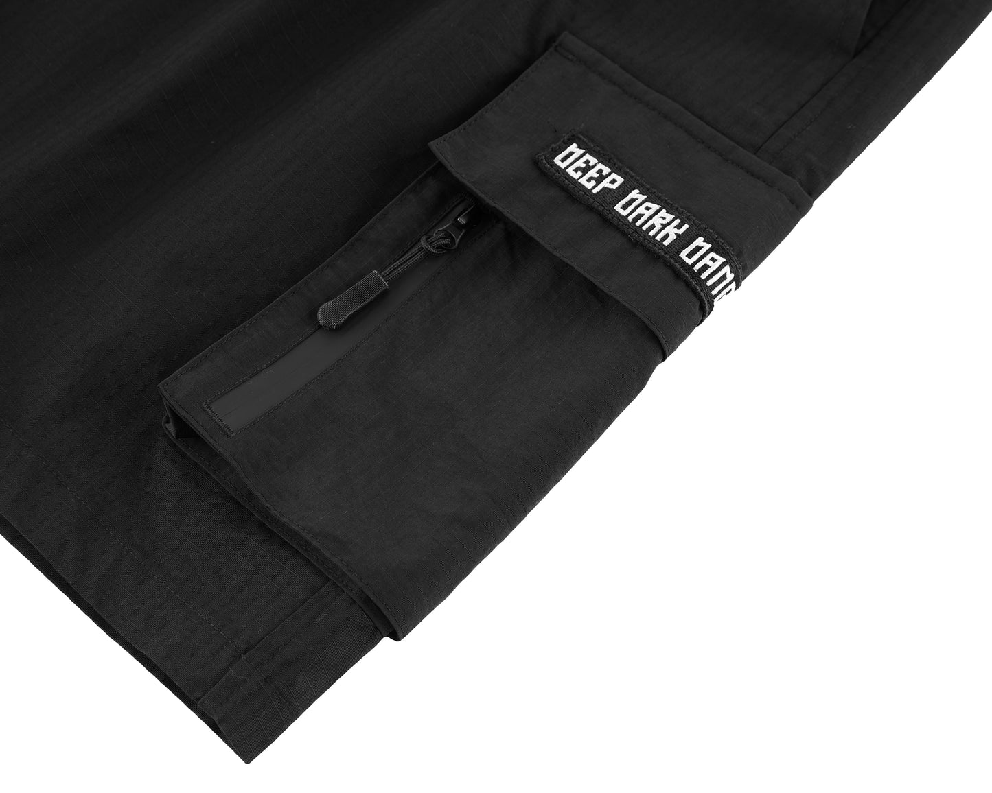 DDD SCHWARZE BAUMWOLLSHORTS