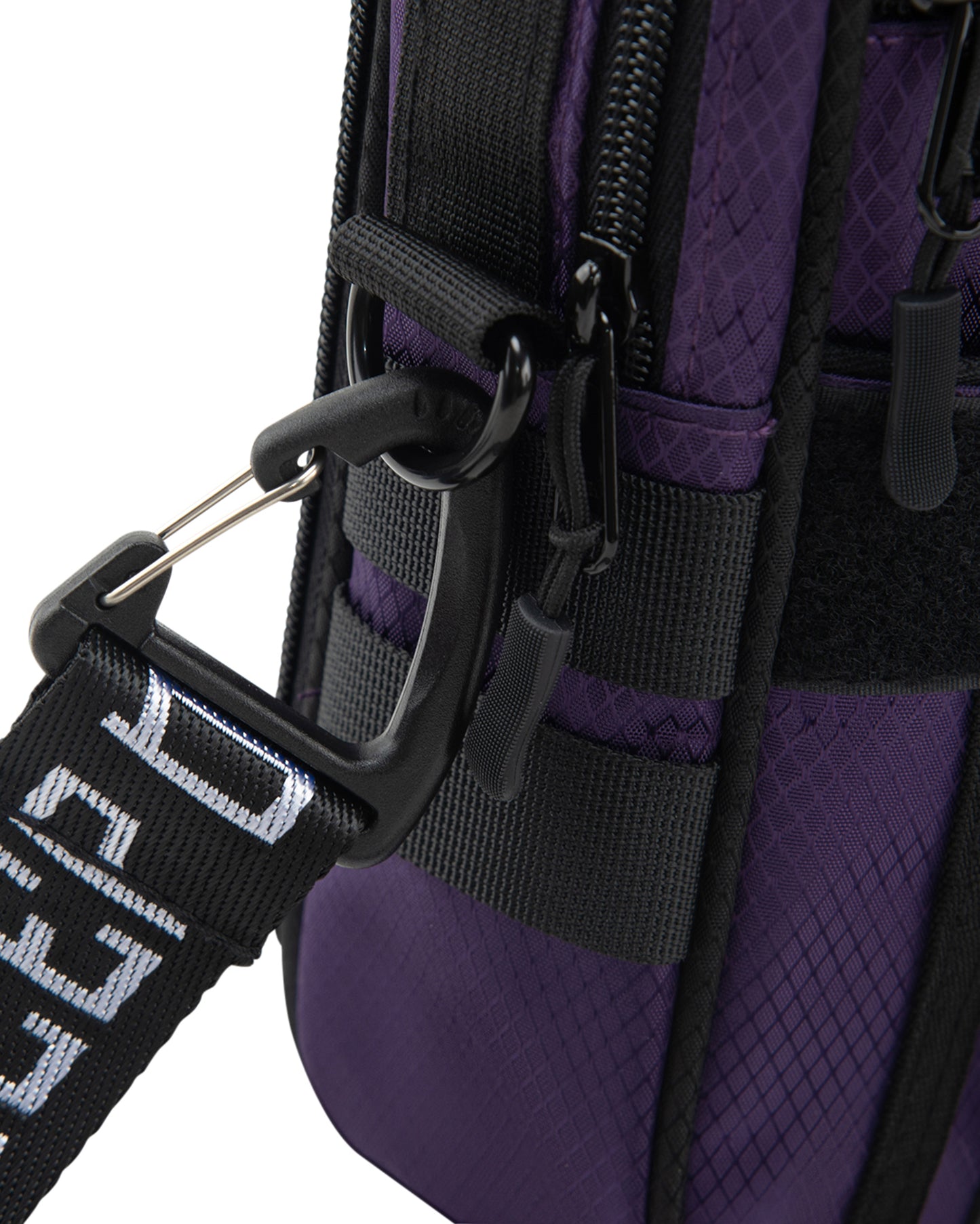PURPLE DIAMOND RIPSTOP CROSSBODY BAG