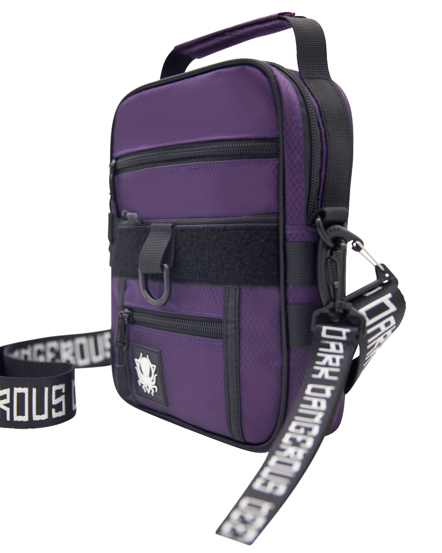PURPLE DIAMOND RIPSTOP CROSSBODY BAG