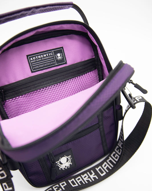 PURPLE DIAMOND RIPSTOP CROSSBODY BAG
