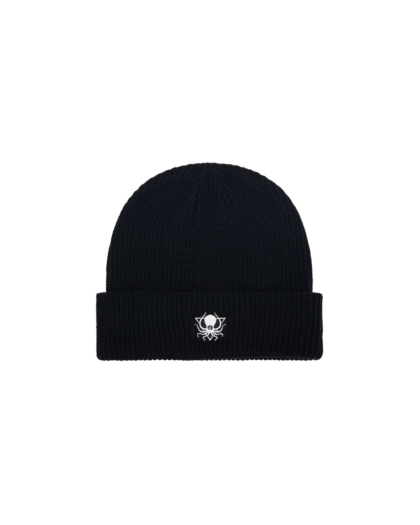 DDD BLACK EMBROIDERED BEANIE