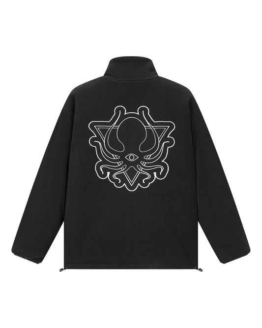 REVERSIBLE FLEECE QUILTED JACKET