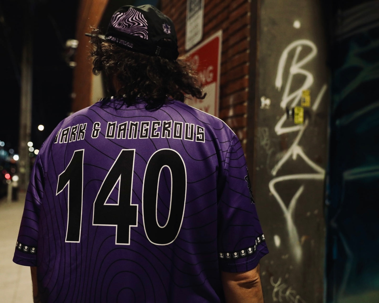 PURPLE TOPOGRAPHY DEEP JERSEY