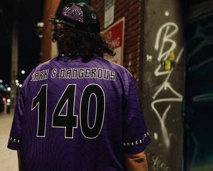 PURPLE TOPOGRAPHY DEEP JERSEY