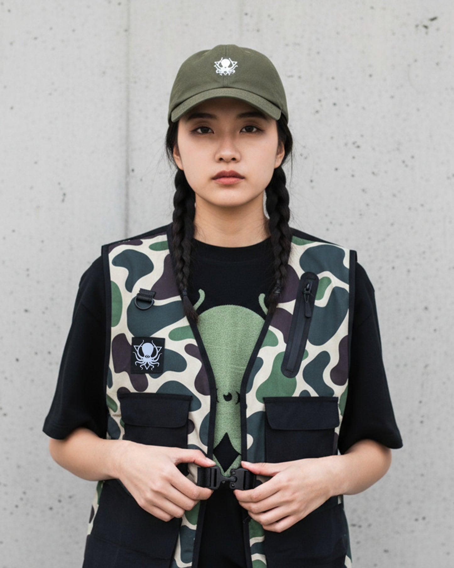 OLIVE SUNSHIELD CAP
