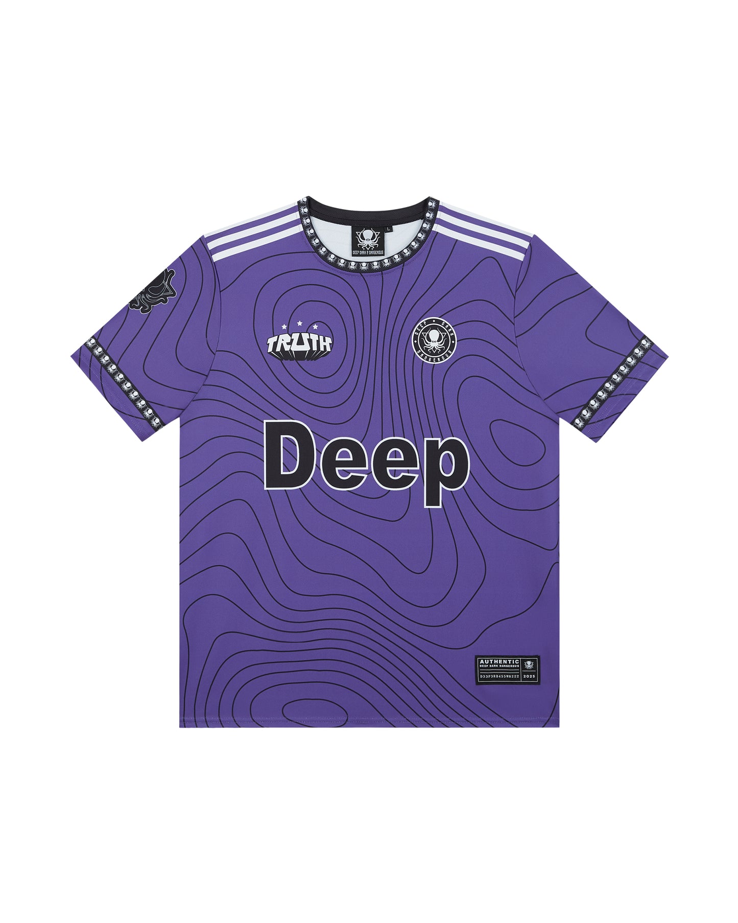 PURPLE TOPOGRAPHY DEEP JERSEY