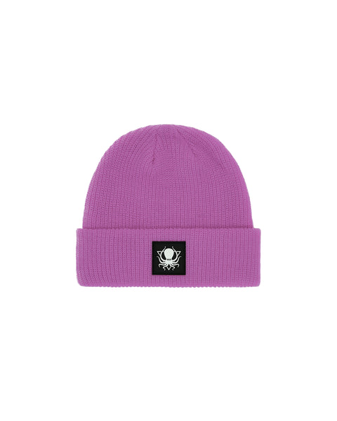 ORCHID PINK RUBBER PATCH BEANIE