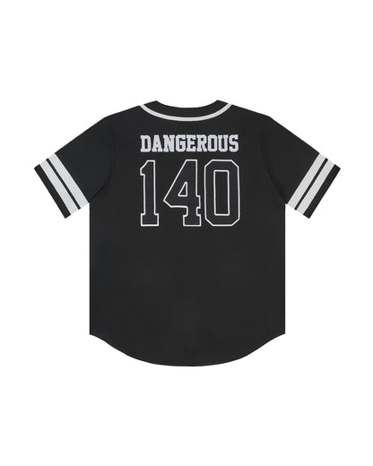 BLACK BASEBALL JERSEY