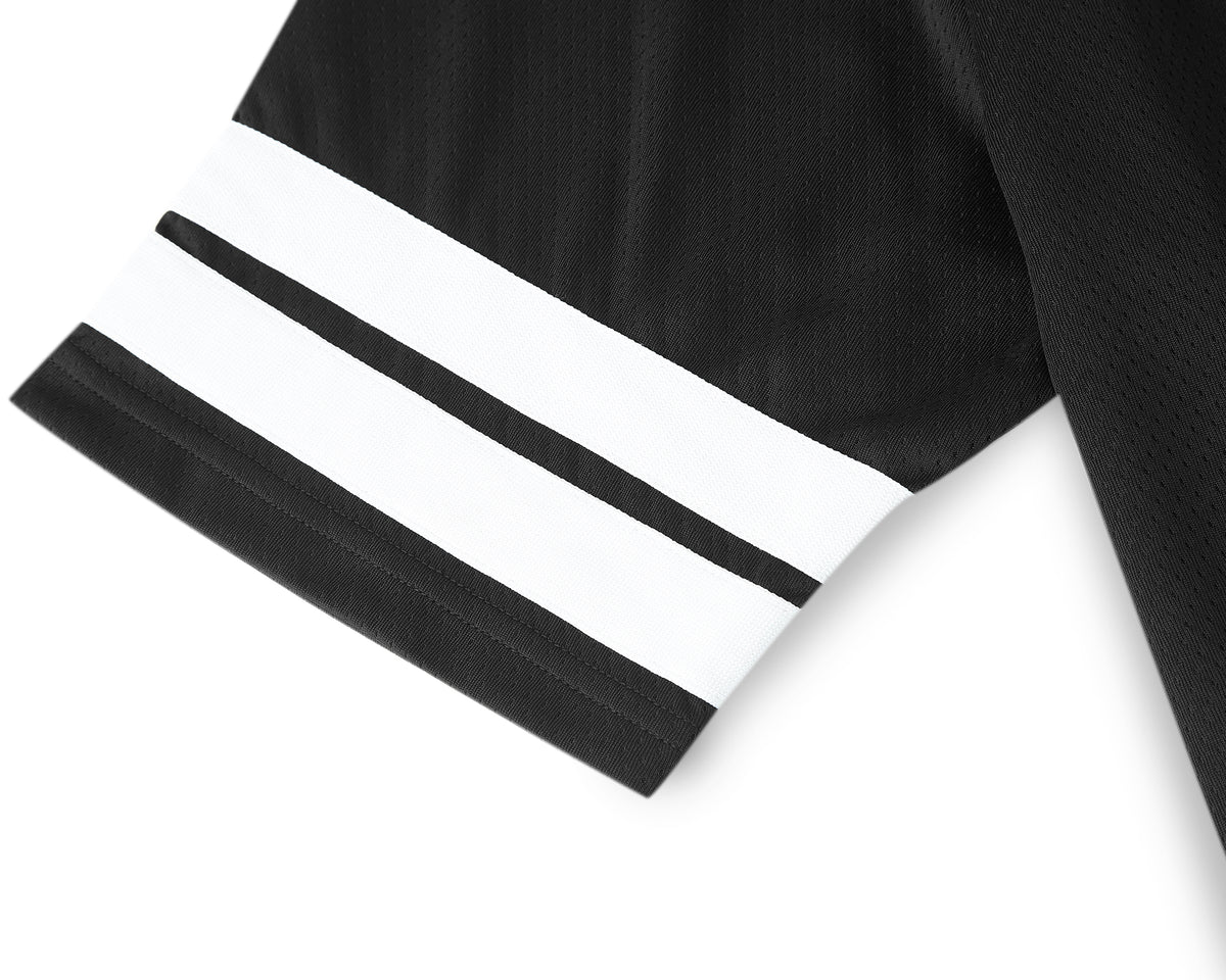 BLACK BASEBALL JERSEY