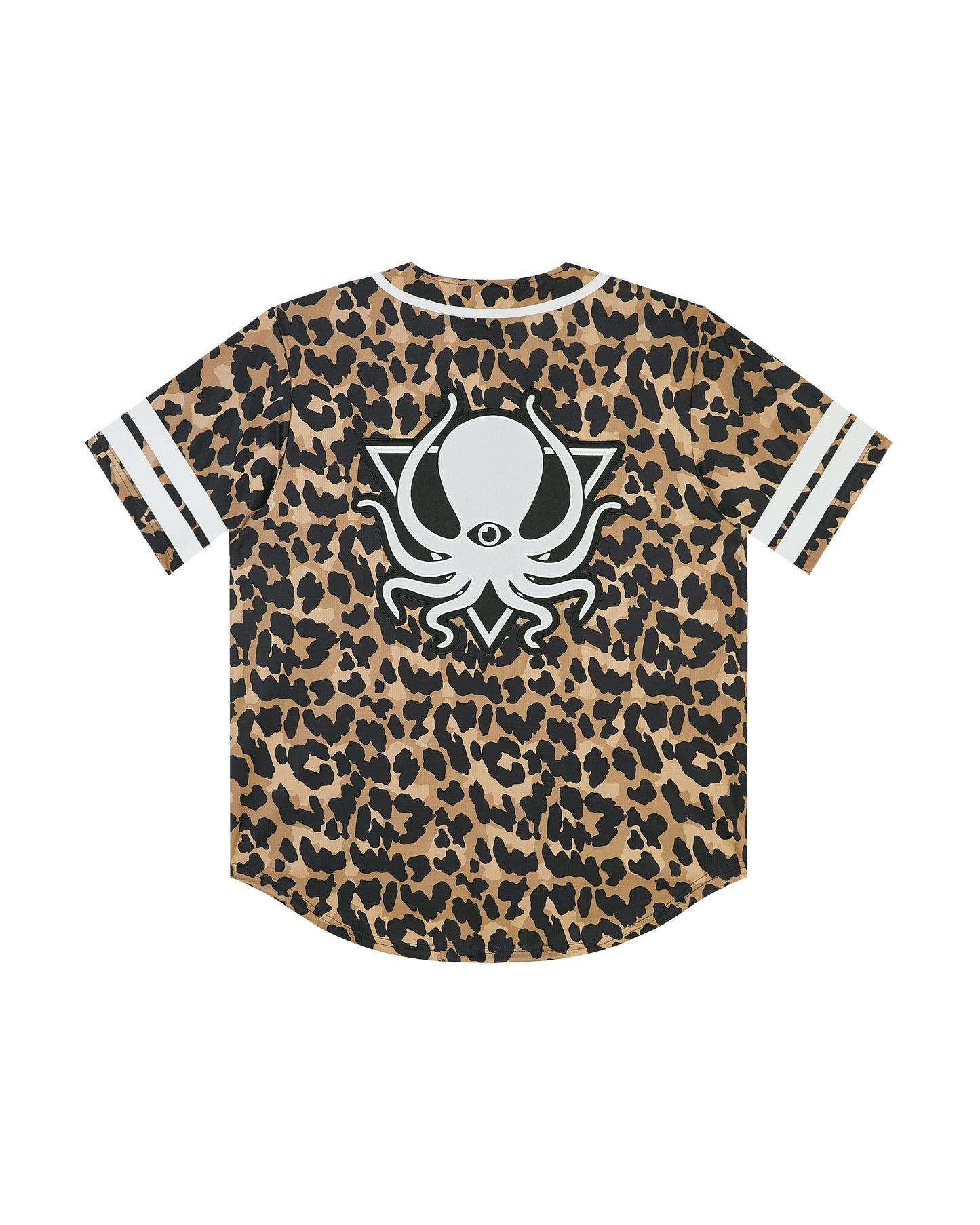LEOPARD CAMO BASEBALL JERSEY