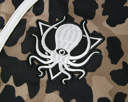 LEOPARD CAMO BASEBALL JERSEY