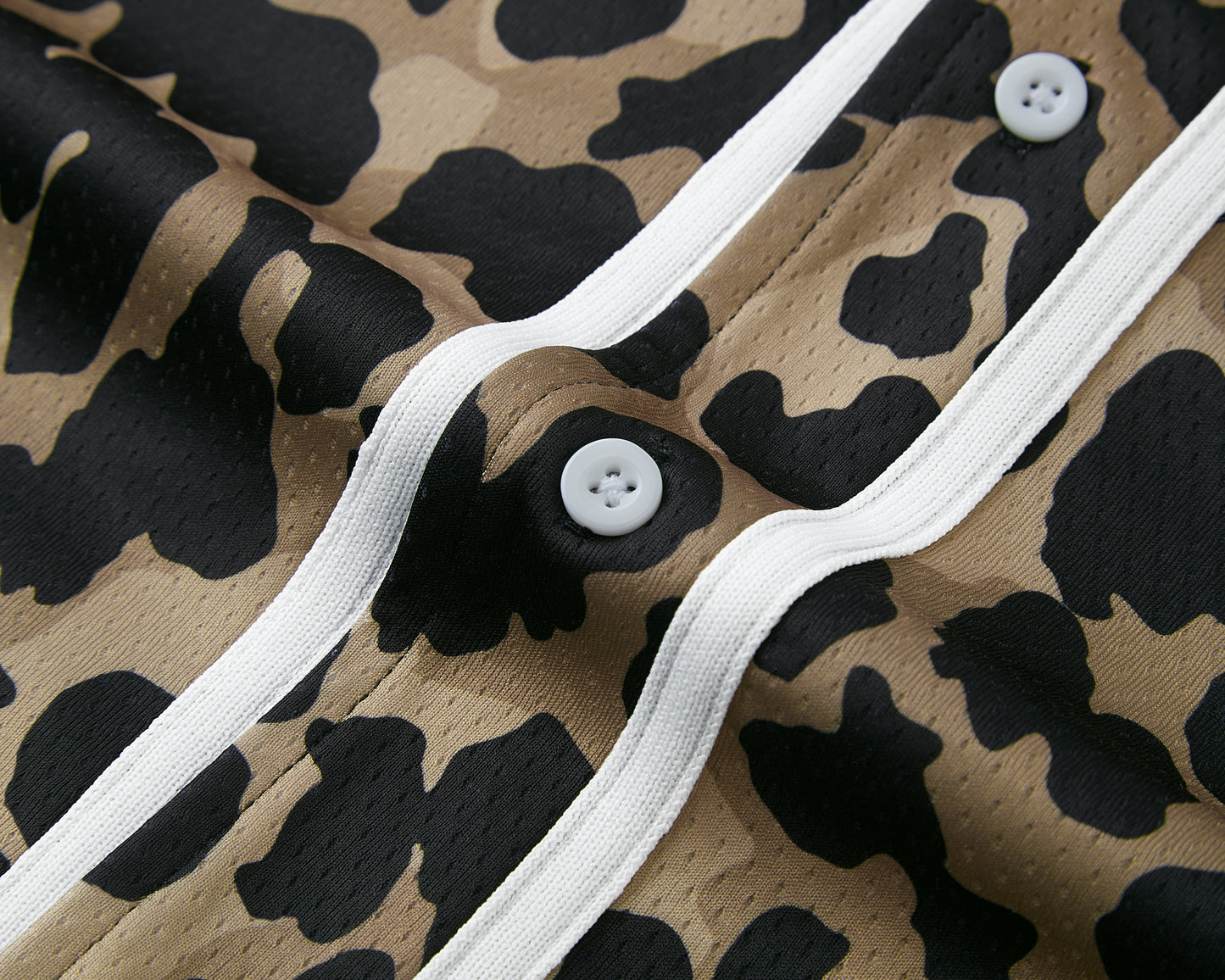 LEOPARD CAMO BASEBALL JERSEY