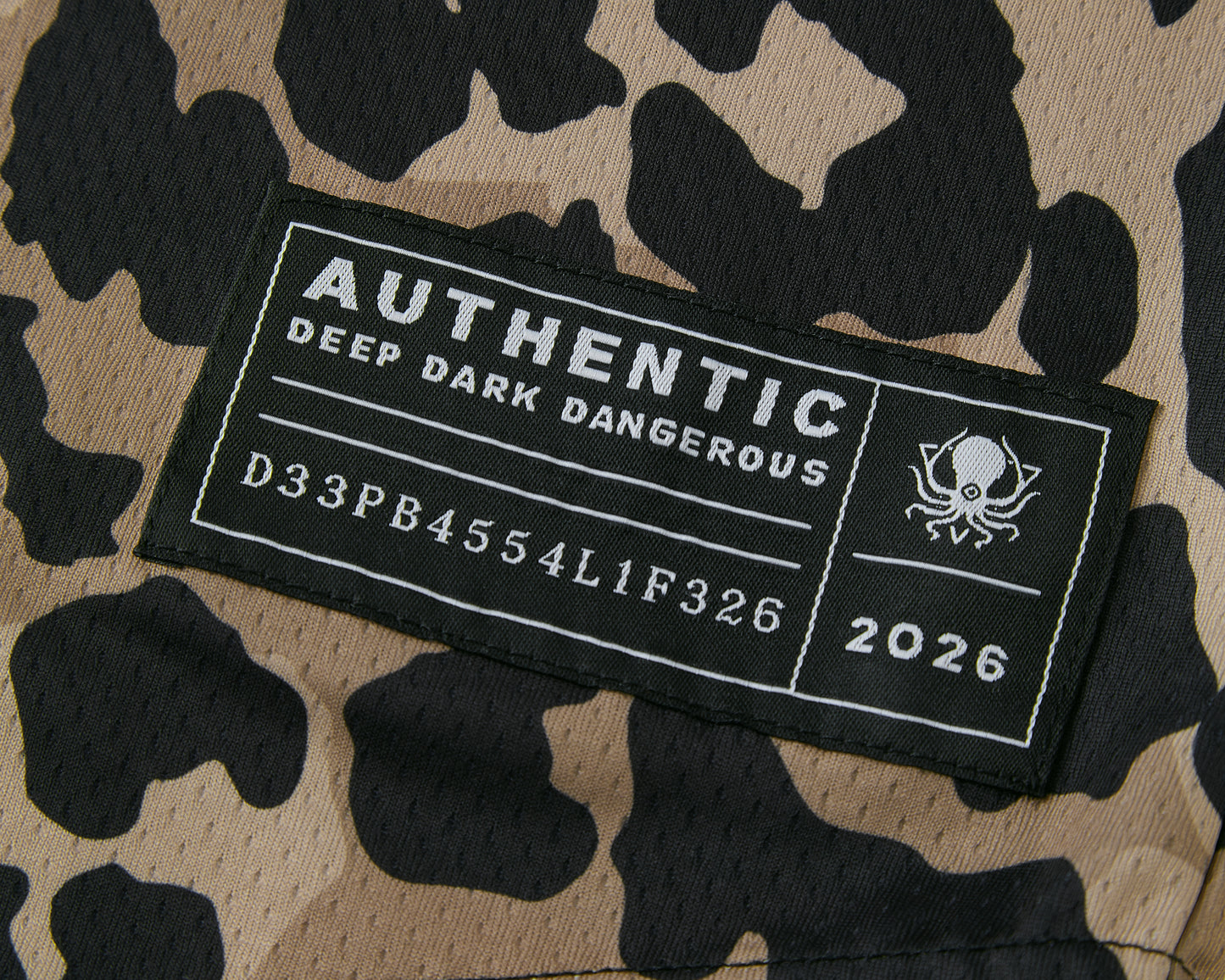 LEOPARD CAMO BASEBALL JERSEY