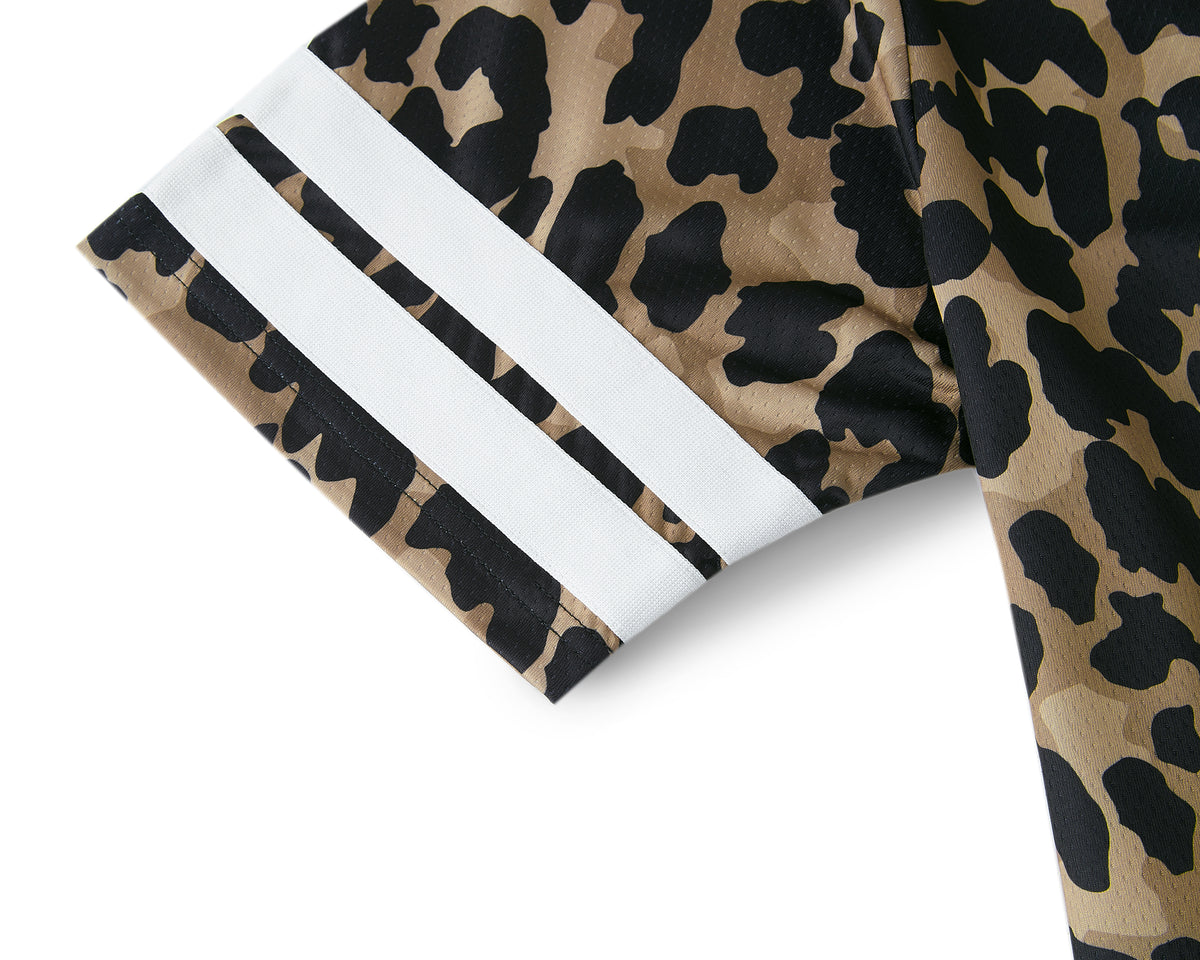 LEOPARD CAMO BASEBALL JERSEY