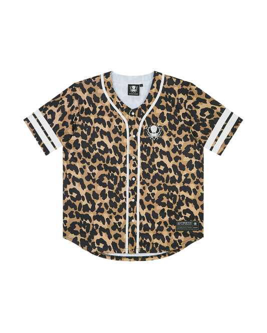 LEOPARD CAMO BASEBALL JERSEY