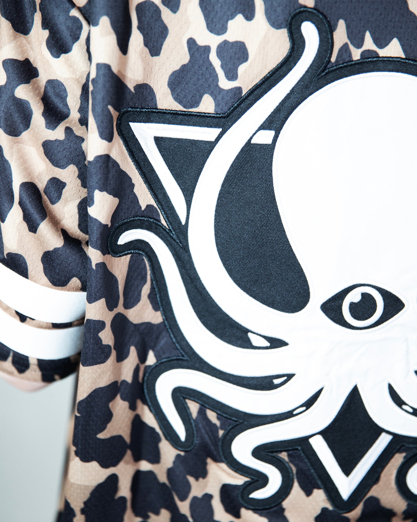 LEOPARD CAMO BASEBALL JERSEY