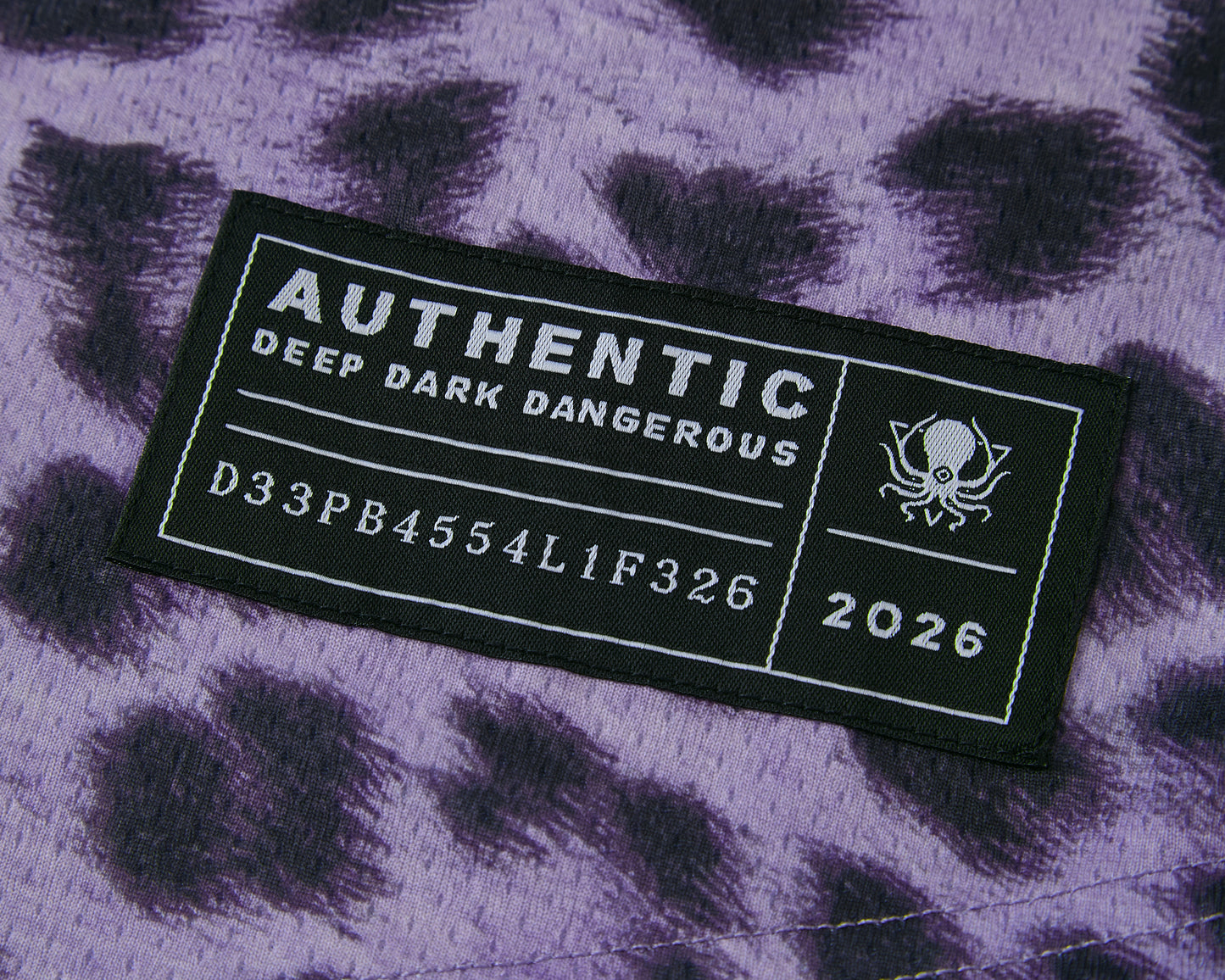 PURPLE LEOPARD BASEBALL JERSEY