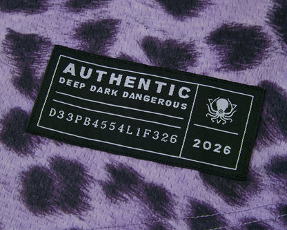 PURPLE LEOPARD BASEBALL JERSEY