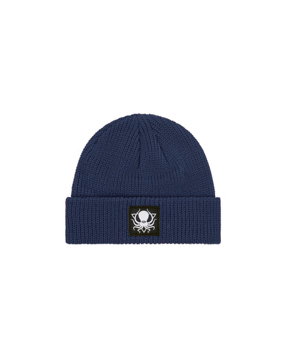 NAVY BLUE FISHERMAN PATCH BEANIE