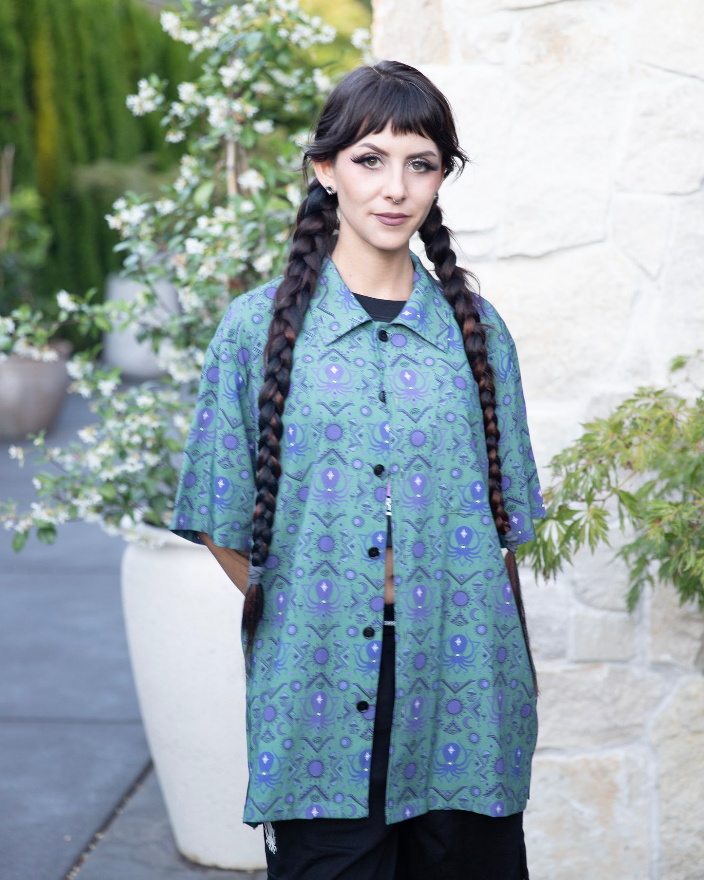 SAGESHROOM BUTTON UP SHIRT