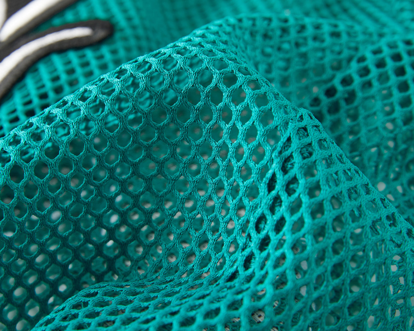 TEAL MESH CROP TOP JERSEY