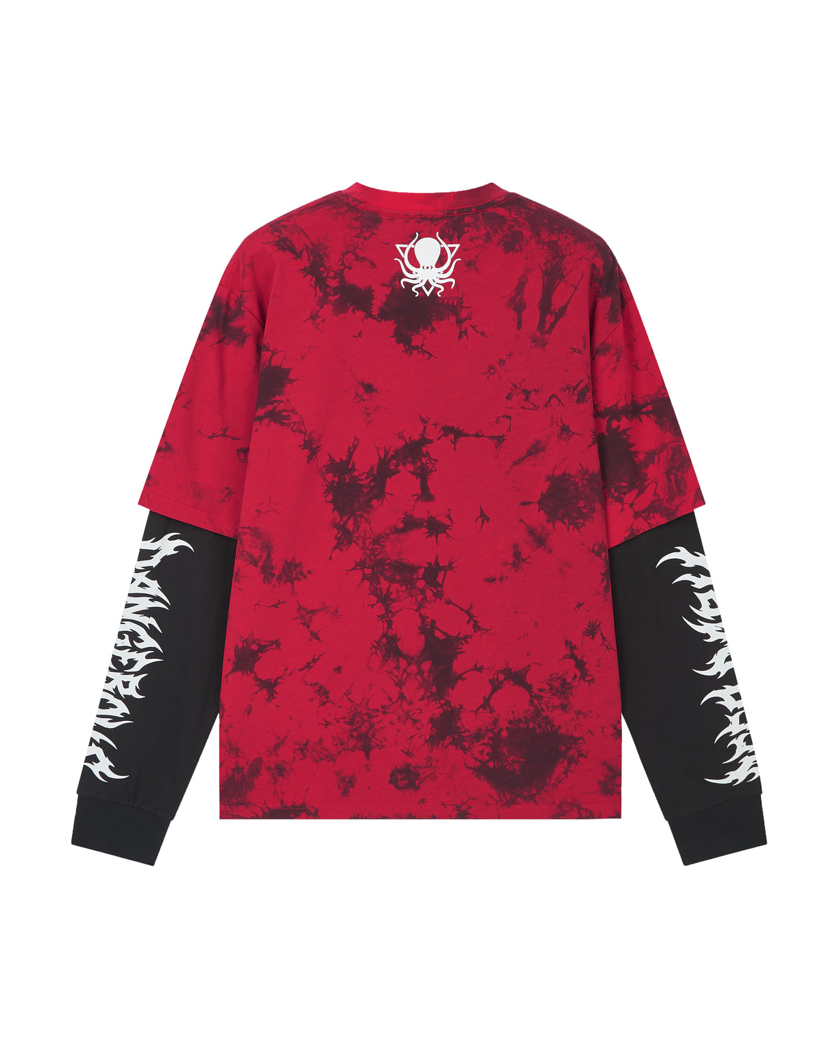 SQUIDSKULL RED TIEDYE DUAL LS