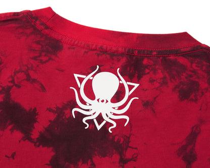 SQUIDSKULL RED TIEDYE DUAL LS