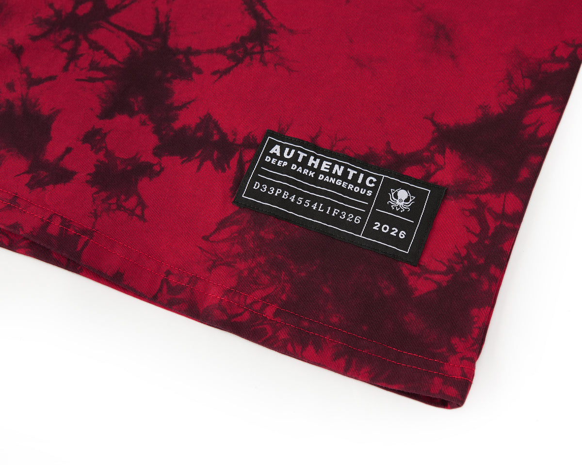 SQUIDSKULL RED TIEDYE DUAL LS
