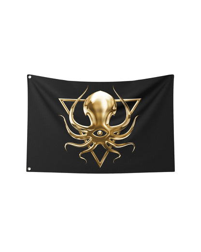 DDD GOLDEN LOGO FLAG