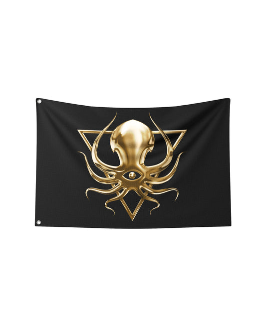 DDD GOLDEN LOGO FLAG