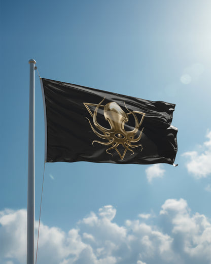 DDD GOLDEN LOGO FLAG