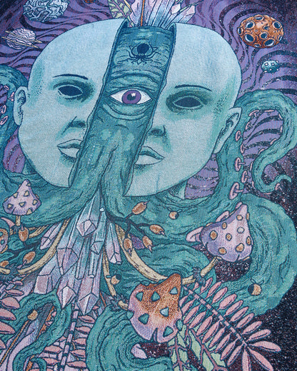 SPLIT FACE JACQUARD THROW BLANKET