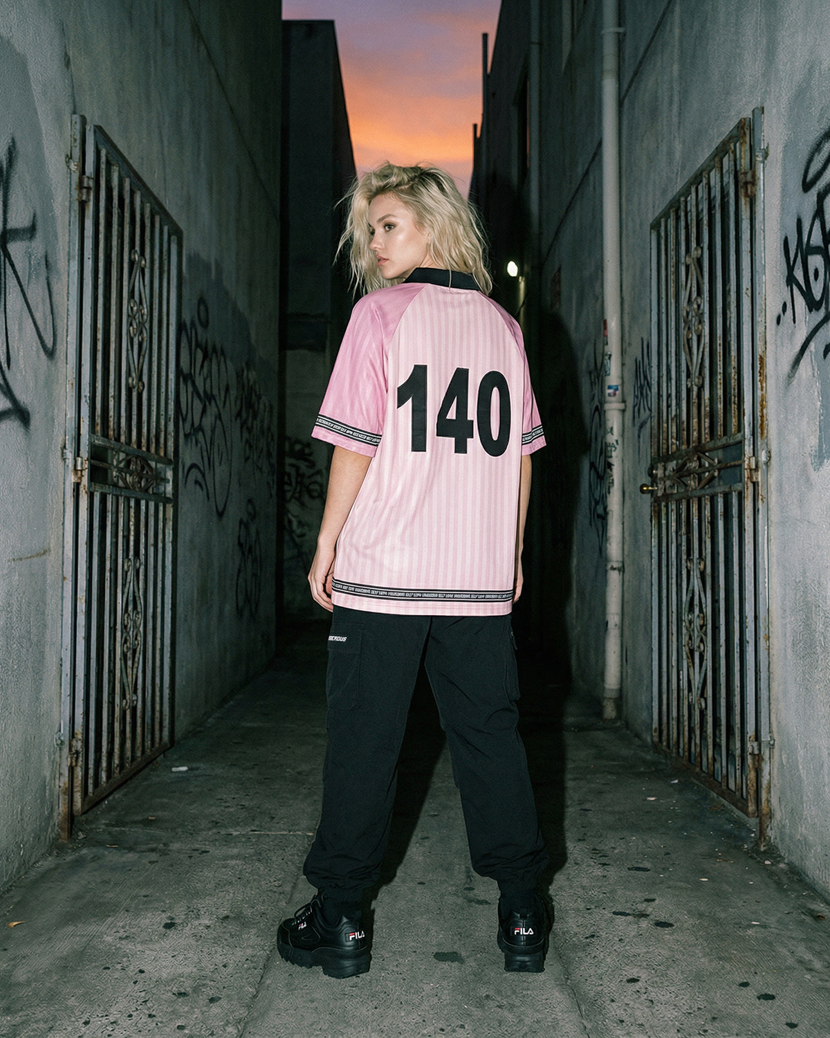 PINK DEEP COLLAR JERSEY