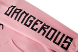 BUBBLE GUM PINK FLEECE PULLOVER HOODIE