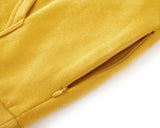 MUSTARD FLEECE PULLOVER HOODIE