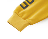 MUSTARD FLEECE PULLOVER HOODIE