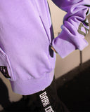 PURPLE FLEECE PULLOVER HOODIE