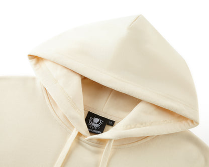 CREAM TERRY PULLOVER HOODIE