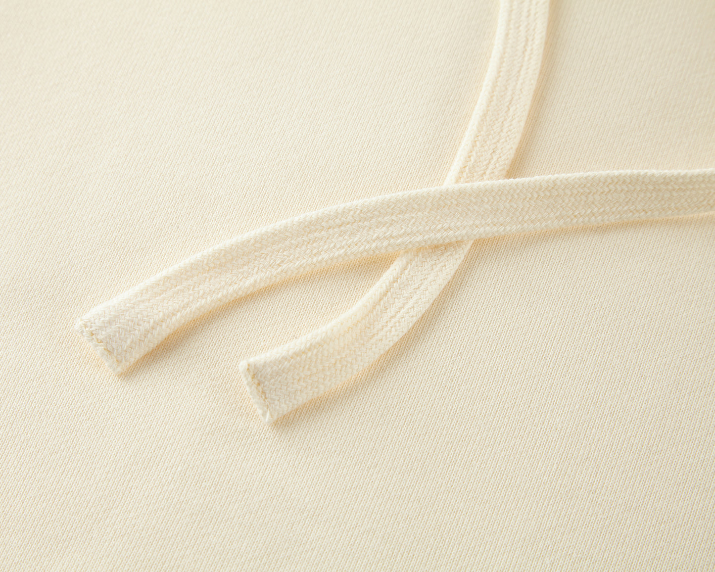 CREAM TERRY PULLOVER HOODIE