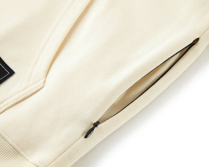 CREAM TERRY PULLOVER HOODIE