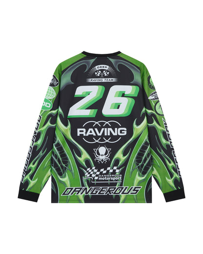 SLIME GREEN CHROME MOTO X JERSEY