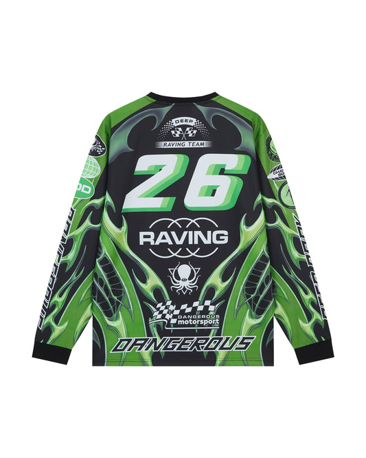 SLIME GREEN CHROME MOTO X JERSEY