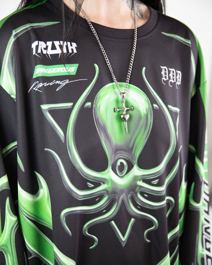 SLIME GREEN CHROME MOTO X JERSEY
