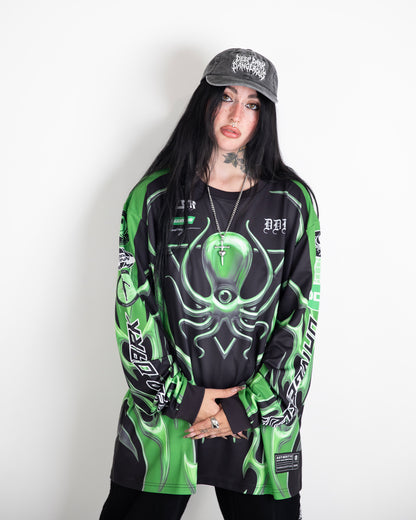 SLIME GREEN CHROME MOTO X JERSEY